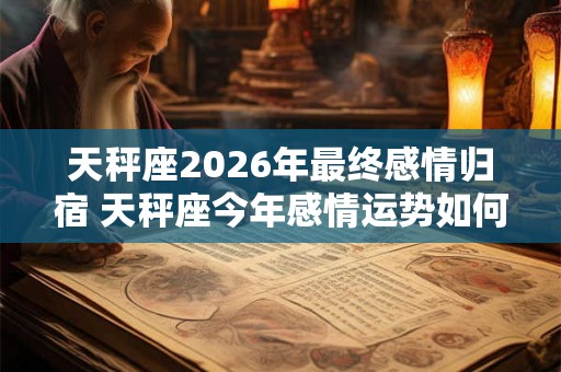 天秤座2026年最终感情归宿 天秤座今年感情运势如何