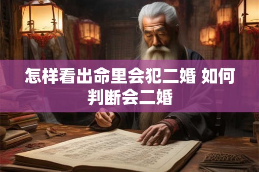 怎样看出命里会犯二婚 如何判断会二婚