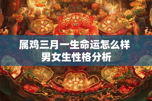 属鸡三月一生命运怎么样 男女生性格分析