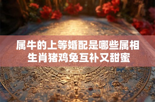 属牛的上等婚配是哪些属相 生肖猪鸡兔互补又甜蜜