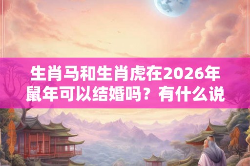 生肖马和生肖虎在2026年鼠年可以结婚吗？有什么说法？