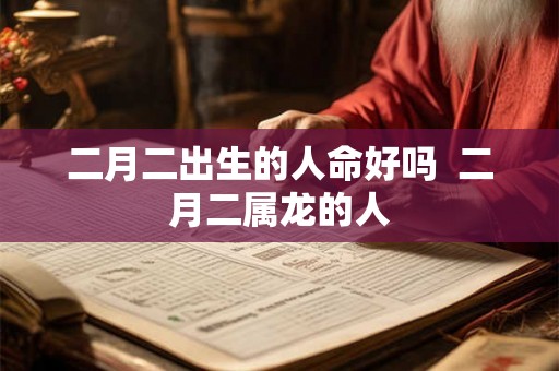 二月二出生的人命好吗  二月二属龙的人
