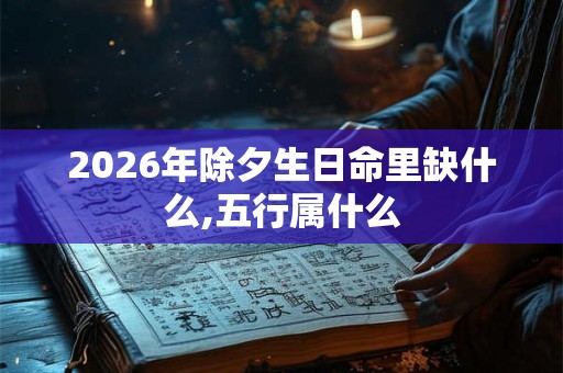 2026年除夕生日命里缺什么,五行属什么 2026年除夕生日命里缺什么,五行属什么