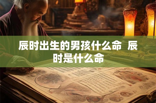 辰时出生的男孩什么命  辰时是什么命