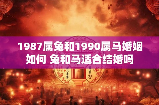 1987属兔和1990属马婚姻如何 兔和马适合结婚吗