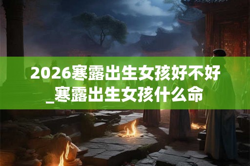 2026寒露出生女孩好不好_寒露出生女孩什么命