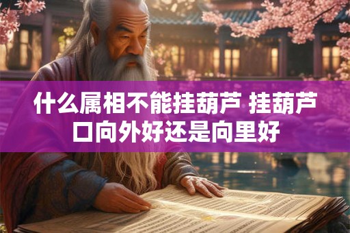 什么属相不能挂葫芦 挂葫芦口向外好还是向里好