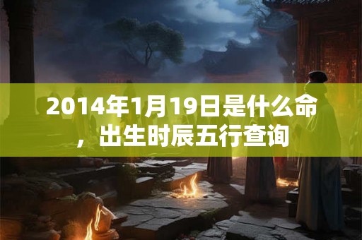 2014年1月19日是什么命，出生时辰五行查询