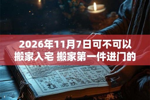 2026年11月7日可不可以搬家入宅 搬家第一件进门的东西