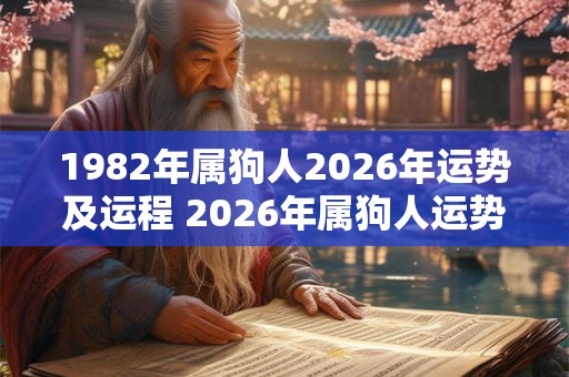 1982年属狗人2026年运势及运程 2026年属狗人运势如何