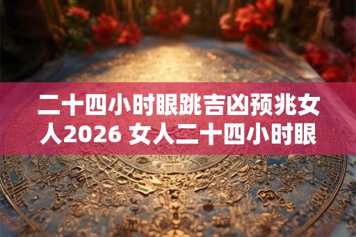 二十四小时眼跳吉凶预兆女人2026 女人二十四小时眼跳的吉凶预兆是什么2026年是否有影响