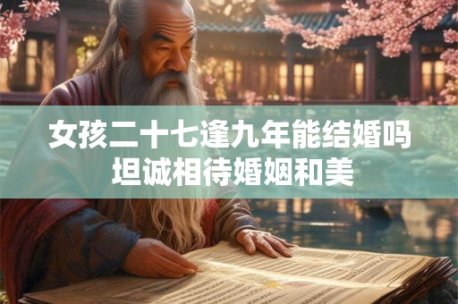 女孩二十七逢九年能结婚吗 坦诚相待婚姻和美