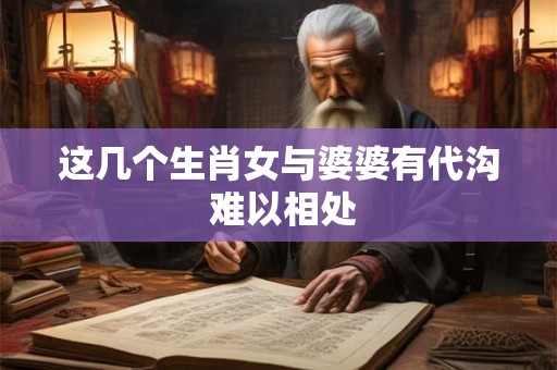 这几个生肖女与婆婆有代沟 难以相处