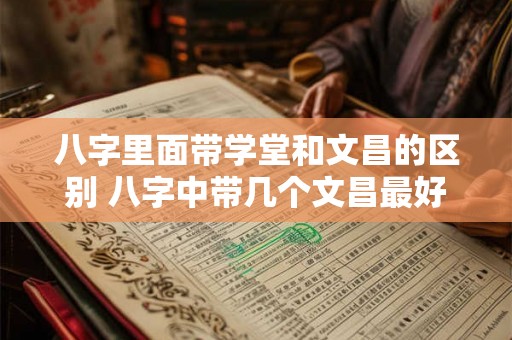 八字里面带学堂和文昌的区别 八字中带几个文昌最好