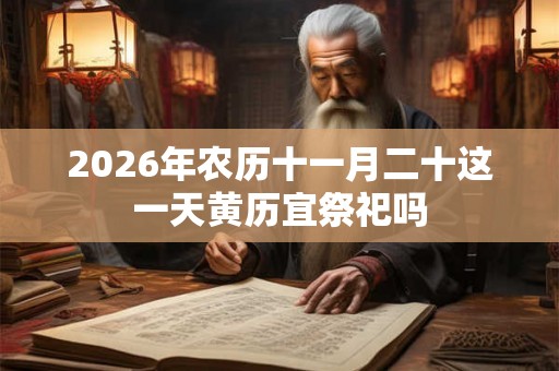 2026年农历十一月二十这一天黄历宜祭祀吗