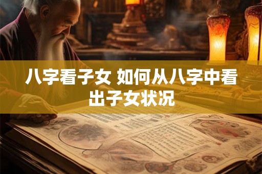 八字看子女 如何从八字中看出子女状况