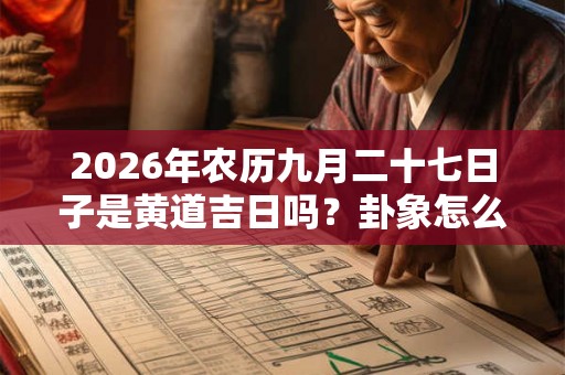 2026年农历九月二十七日子是黄道吉日吗？卦象怎么样？