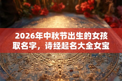 2026年中秋节出生的女孩取名字，诗经起名大全女宝宝