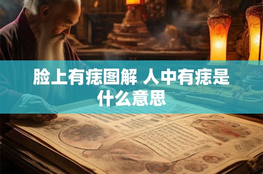 脸上有痣图解 人中有痣是什么意思