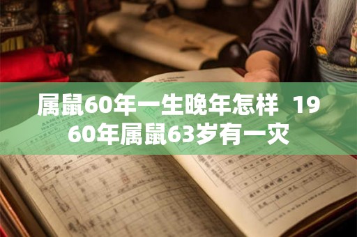 属鼠60年一生晚年怎样  1960年属鼠63岁有一灾