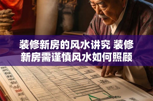 装修新房的风水讲究 装修新房需谨慎风水如何照顾