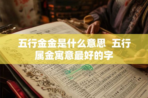 五行金金是什么意思  五行属金寓意最好的字
