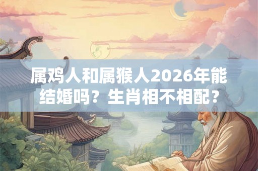 属鸡人和属猴人2026年能结婚吗?生肖相不相配? 属鸡人和属猴人2026年能结婚吗?生肖相不相配?