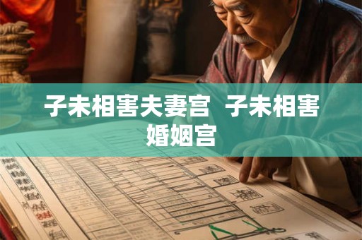子未相害夫妻宫  子未相害婚姻宫