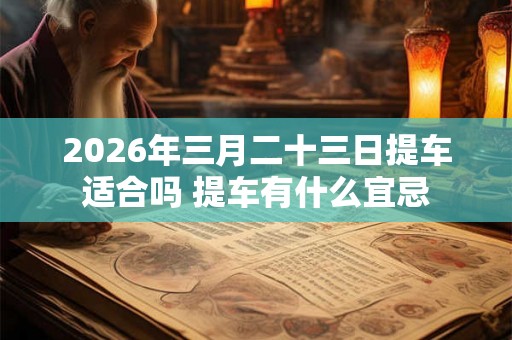 2026年三月二十三日提车适合吗 提车有什么宜忌 2026年三月二十三日提车适合吗 提车有什么宜忌