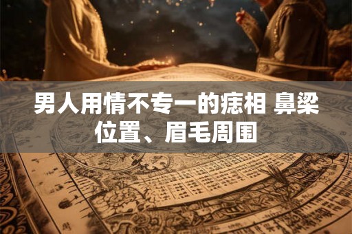 男人用情不专一的痣相 鼻梁位置、眉毛周围 男人用情不专一的痣相 鼻梁位置、眉毛周围