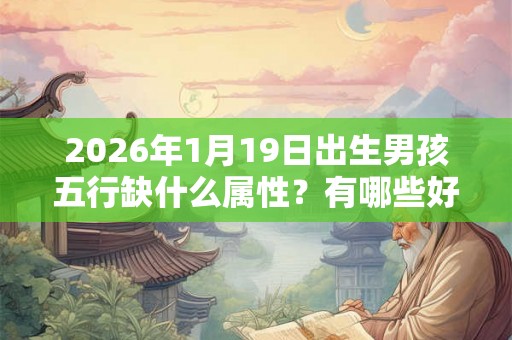 2026年1月19日出生男孩五行缺什么属性？有哪些好名字？
