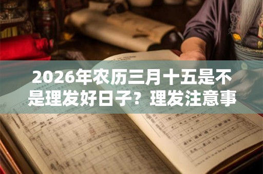 2026年农历三月十五是不是理发好日子？理发注意事项？