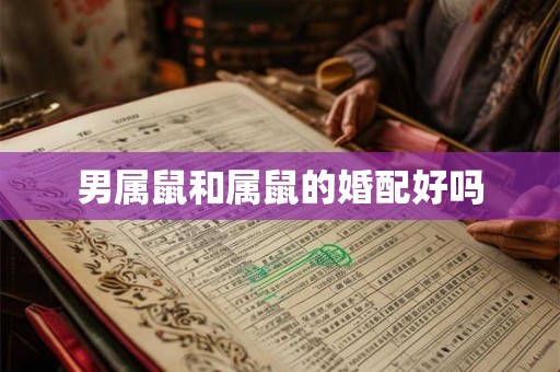 男属鼠和属鼠的婚配好吗 男属鼠和属鼠的婚配好吗