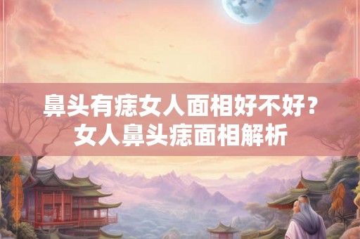 鼻头有痣女人面相好不好？女人鼻头痣面相解析