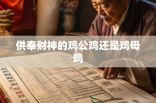 供奉财神的鸡公鸡还是鸡母鸡