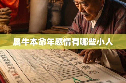 属牛本命年感情有哪些小人 属牛本命年感情有哪些小人