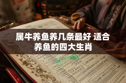 属牛养鱼养几条最好 适合养鱼的四大生肖