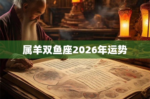 属羊双鱼座2026年运势