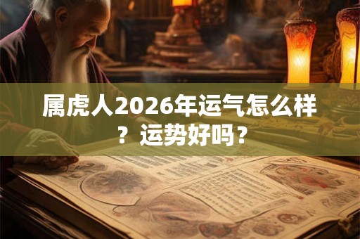 属虎人2026年运气怎么样？运势好吗？