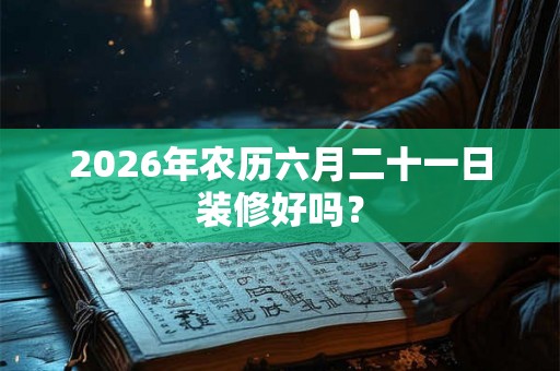 2026年农历六月二十一日装修好吗？