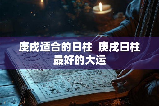 庚戌适合的日柱  庚戌日柱最好的大运