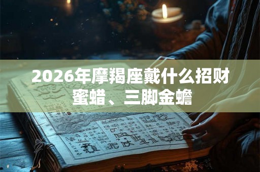 2026年摩羯座戴什么招财 蜜蜡、三脚金蟾