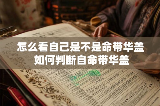 怎么看自己是不是命带华盖 如何判断自命带华盖 怎么看自己是不是命带华盖 如何判断自命带华盖