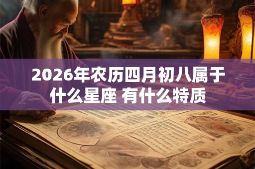 2026年农历四月初八属于什么星座 有什么特质 2026年农历四月初八属于什么星座 有什么特质