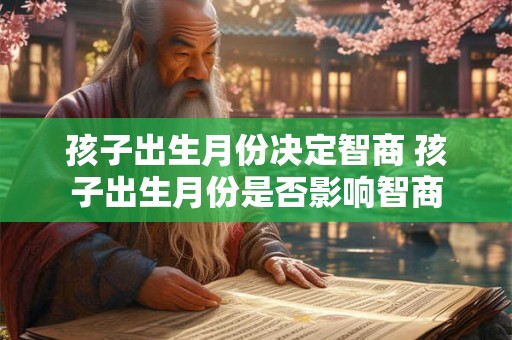 孩子出生月份决定智商 孩子出生月份是否影响智商