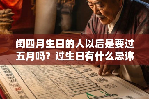 闰四月生日的人以后是要过五月吗？过生日有什么忌讳？