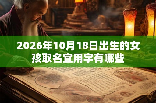 2026年10月18日出生的女孩取名宜用字有哪些