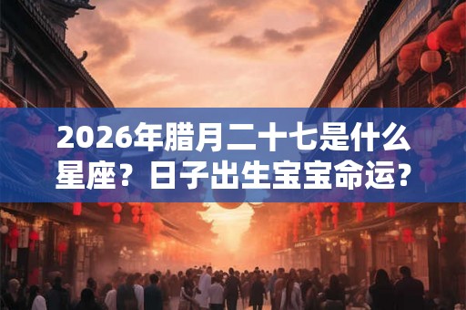2026年腊月二十七是什么星座？日子出生宝宝命运？