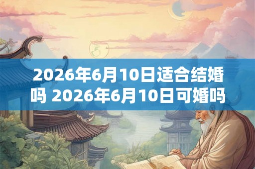 2026年6月10日适合结婚吗 2026年6月10日可婚吗