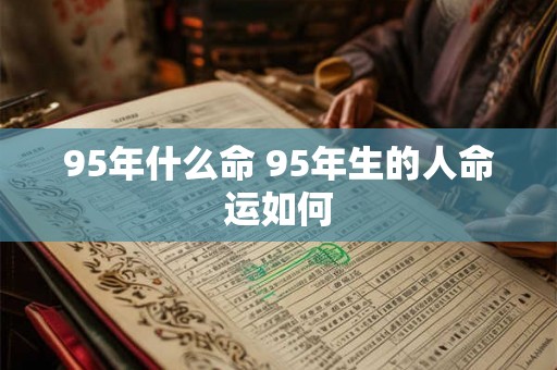 95年什么命 95年生的人命运如何